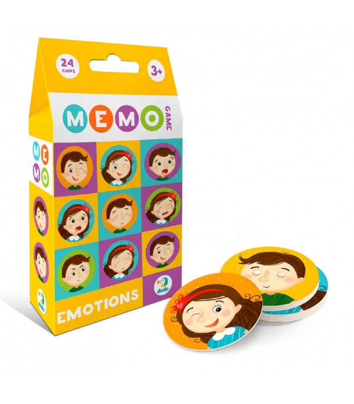 Игра имеем "Эмоции" 301240, "DoDo", 24 фишки (12 пар), пакунок малюка