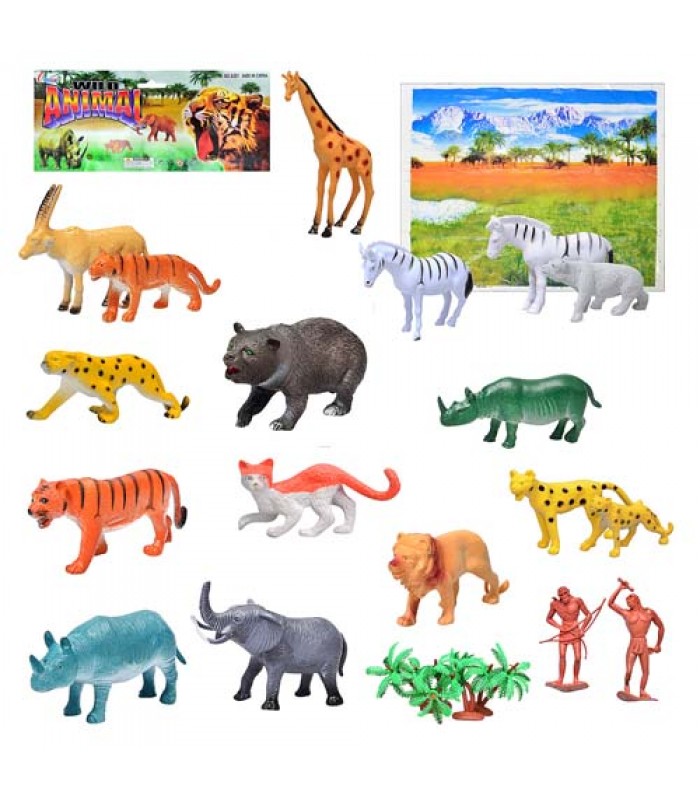 Игровой набор Фигурки диких животных, A581, для детей от 3 лет, Пакунок малюка