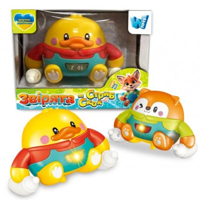 Зверята "Стрыб-скок" 14506 "WToys", ук. яз, подсветка, песни, пакунок малюка
