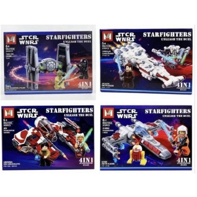 Конструктор "Star Wars" 214-378 деталей MG2193, 4 вида