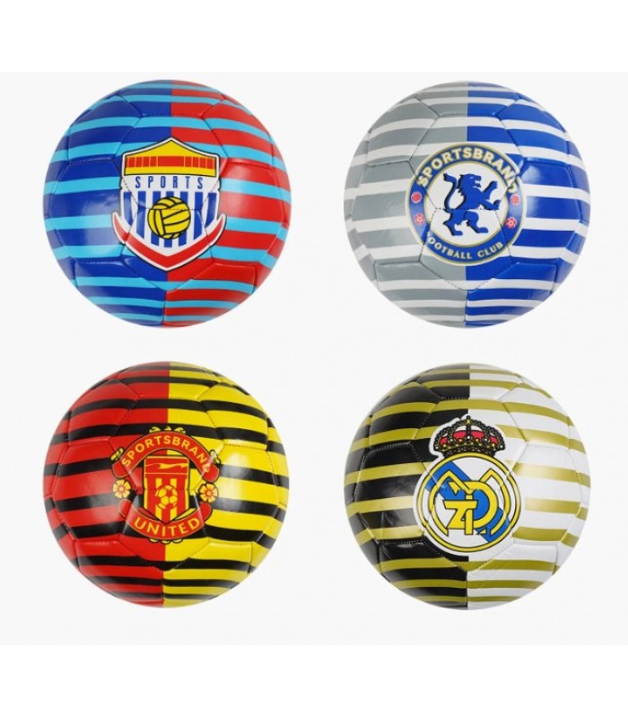 Мяч футбольный C 70254, 4 цвета, размер №5, материал TPE, 330-350 граммов, резиновый баллон, пакунок малюка