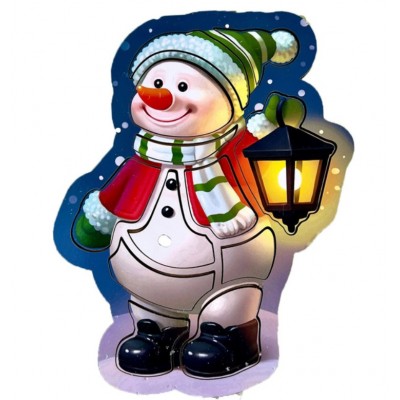 Контурный пазл Снеговик Ubumblebees ПСФ148, пакунок малюка