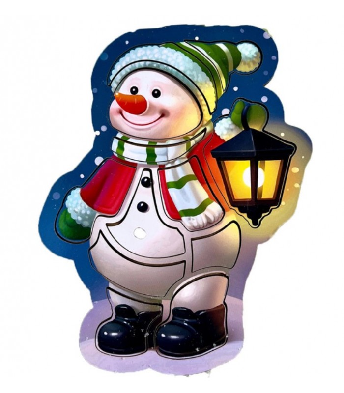 Контурный пазл Снеговик Ubumblebees ПСФ148, пакунок малюка