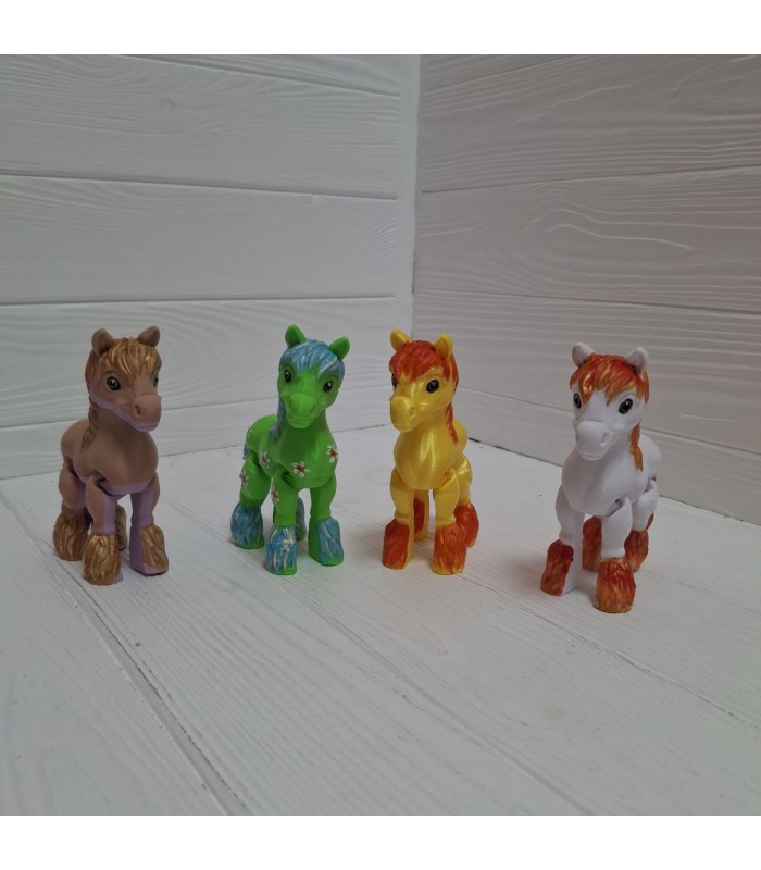 Фигурка Конячка  3Д пластик эко для детей от 3 лет, пакунок малюка