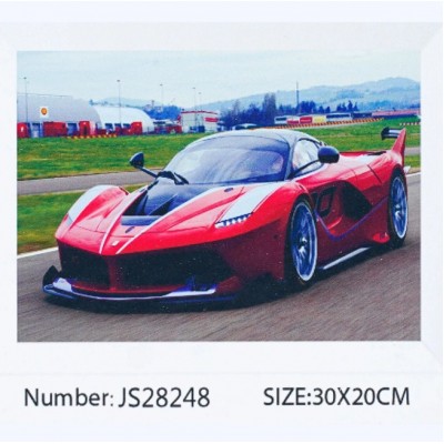 Алмазная мозаика JS 28248 "TK Group", "Спорткар", 20х30 см, пакунок малюка