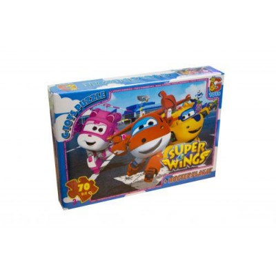 UW222 Пазлы ТМ "G-Toys" из серии "Супер крылья", 70 элементов, пакунок малюка