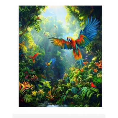 Алмазная мозаика "Яркий взлет", 30*40см, на рамке (S20294), пакунок малюка