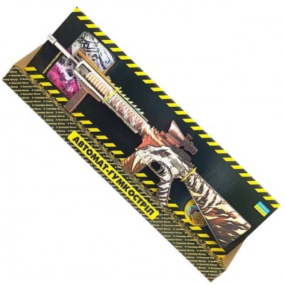 Собранная модель Резинкострел АВТОМАТ "M-16 DUSTY" Сувенир-Декор M16DU