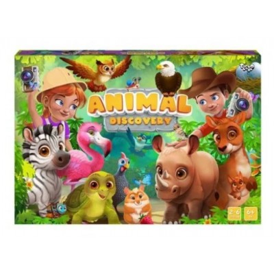 Настольная игра-ходилка Animal Discovery, G-AD-01-01U, для детей от 6 лет, Пакунок малюка