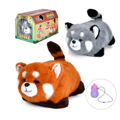 Животное YG0245 Мягкая игрушка, малая панда/красная панда, сенсорная, 2 цвета, муз., пакунок малюка