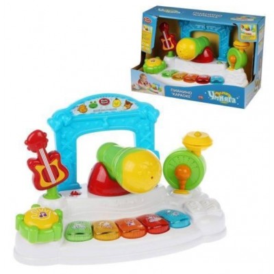 Музыкальная игрушка Пианино Караоке, 7507, для детей от 6 месяцев, Пакунок малюка