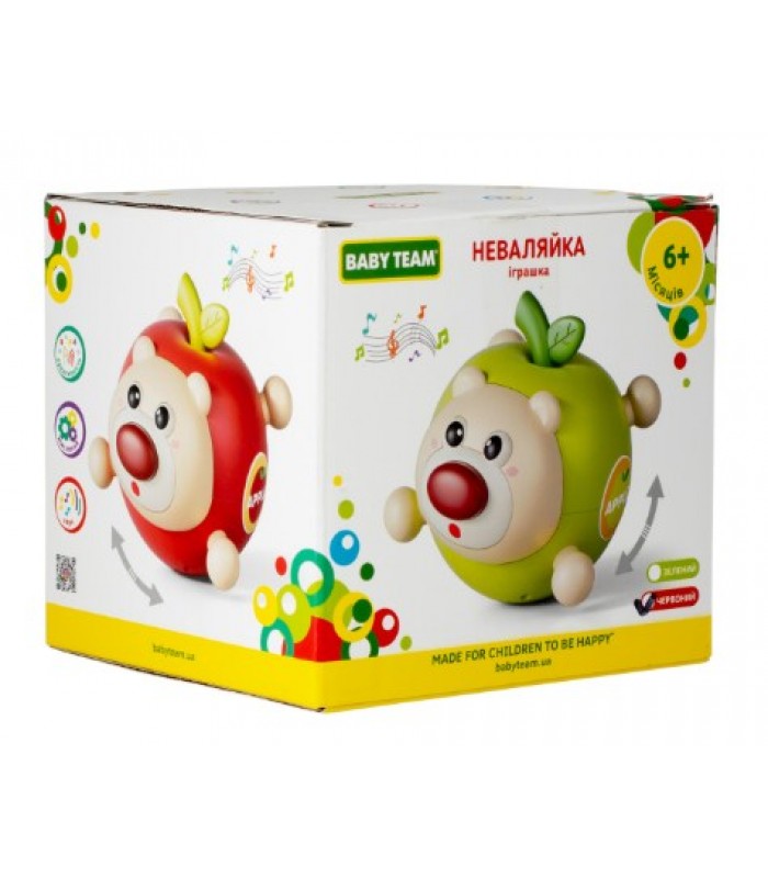 Игрушка Baby team Неваляшка в ассорт. (8608), пакунок малюка