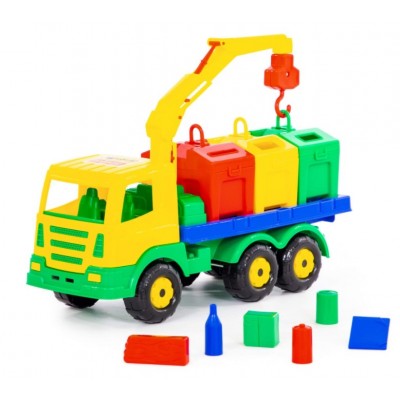 Автомобиль-контейнеровоз Престиж игрушечный, 44181, для детей от 3 лет, Пакунок малюка
