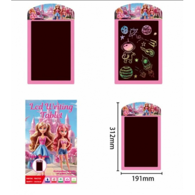 Планшет для рисования С 76249/50/51 цветной, стилус, блокировка экрана, стирание