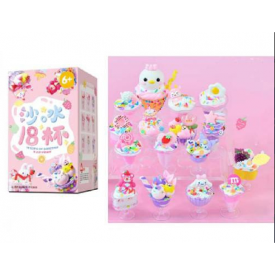 Набор для творчества 00146 для приготовления мороженого, жидкость, украшения, посуда, 2 вида, пакунок малюка