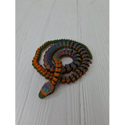 Подвижная игрушка Змея из 3д пластика, 70 см, в ассортименте