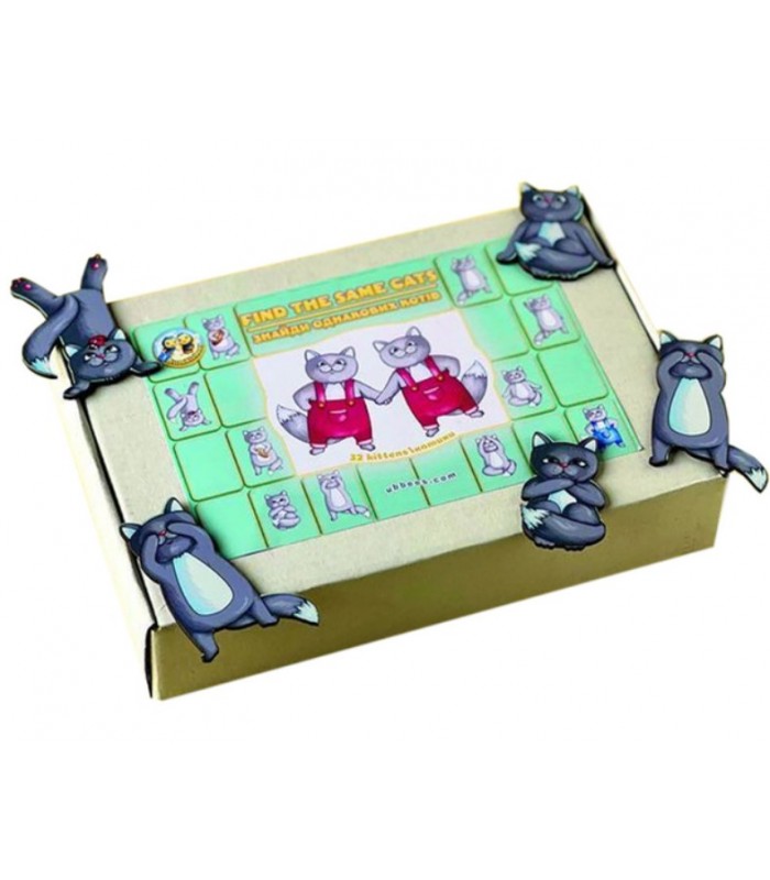 Настольная игра "Найди одинаковых кошек"  (ПСД217), пакунок малюка
