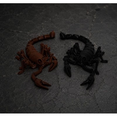 Подвижная игрушка Скорпион , 3D печать безопасным органическим пластиком,  пакунок малюка