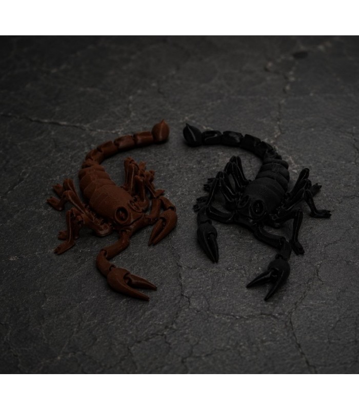 Подвижная игрушка Скорпион , 3D печать безопасным органическим пластиком,  пакунок малюка