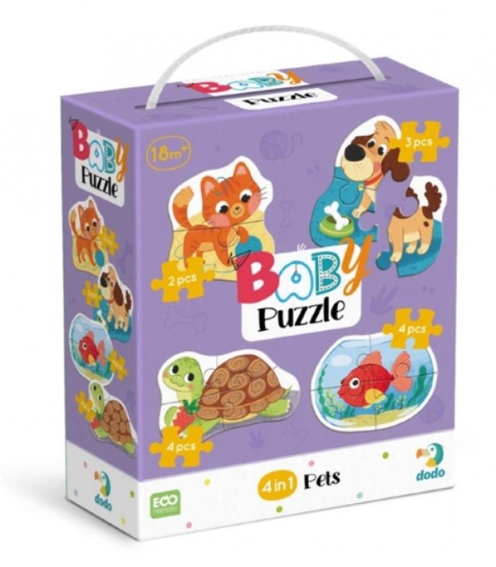 Детский пазл 4 в 1 "Baby puzzle. Домашние животные" 300688 набор 4 в 1