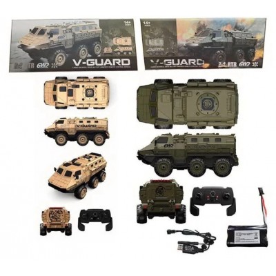 Машина на радиоуправлении 9510 E акум.7,4V, пульт 2,4Ghz, 6WD, резиновые колеса, подсветка, пакунок малюка