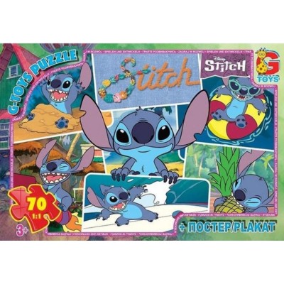 Детский Пазл "stitch" Sc607 Постер 70 Элементов, пакунок малюка