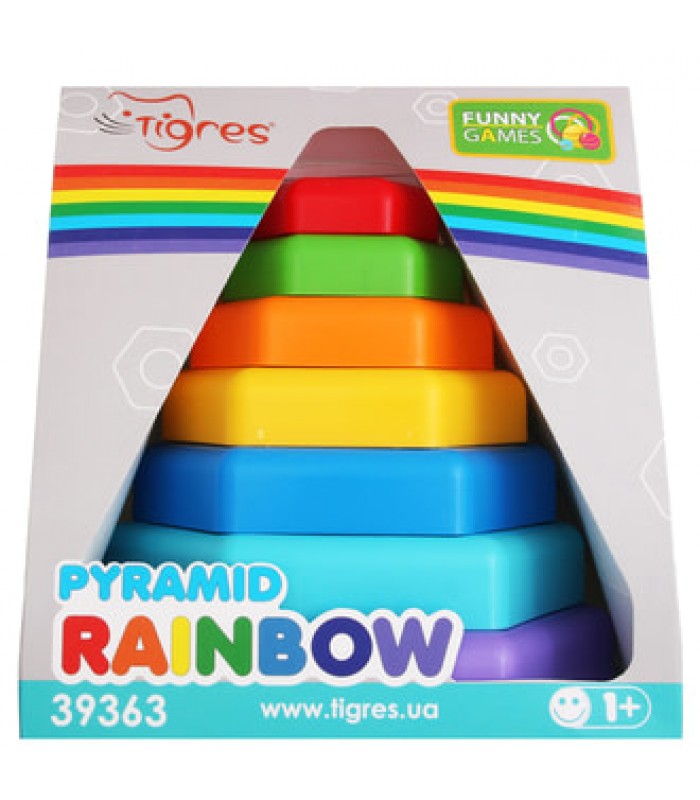 Игрушка развивающая Tigres Пирамидка-радуга (39363) от 1 года