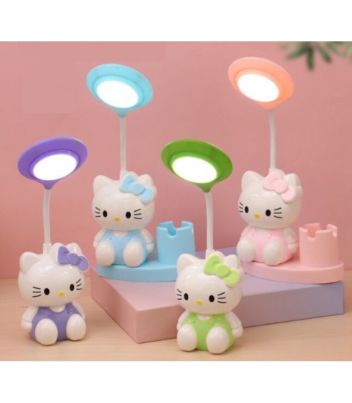 Лампа настольная светодиодная C 71616, 4 цвета, герой, встроенный аккумулятор, стругачка, органайзер, в коробке, пакунок малюка