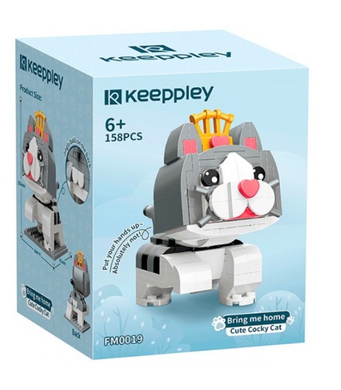 Конструктор Keeppley "Cute Cocky Cat" 158 деталей (FM0019), пакунок малюка