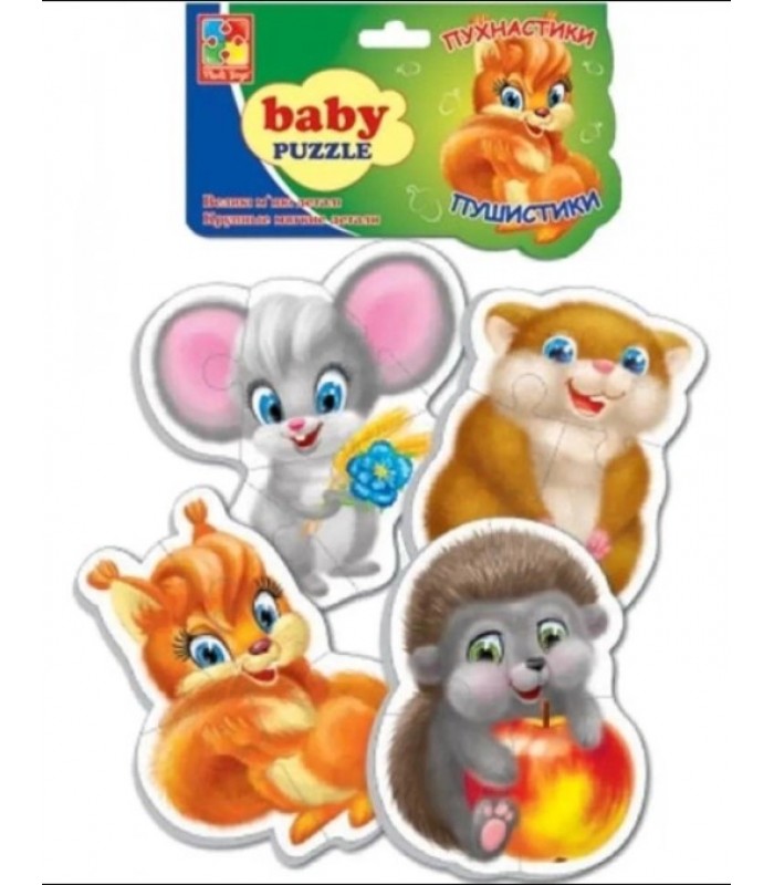 Бэби пазлы "Пушистики" Vladi Toys VT1106-89 Разноцветный (4820195058909) от 3 лет