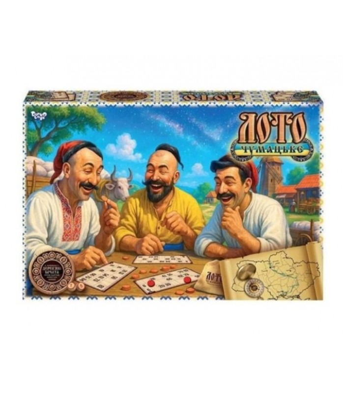 Настольная игра "Чумацкое ЛОТО" Danko Toys DTG105 деревянные бочатые, пакунок малюка