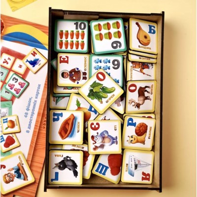 Лото Украинский алфавит и цифры Ubee ПСД250, пакунок малюка