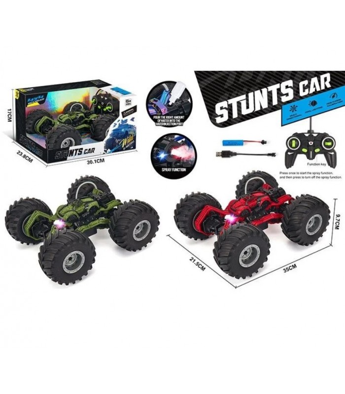 Радиоуправляемая машина 35968-2 А 2 цвета, парообразование, освещение, большие резиновые шины, аккумулятор. 7.4V, пульт дистанционного управления