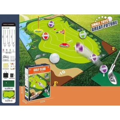 ольф 777-588 B 20 мячей, 3 телескопических клюшка, сумка, мат с разметкой, пакунок малюка