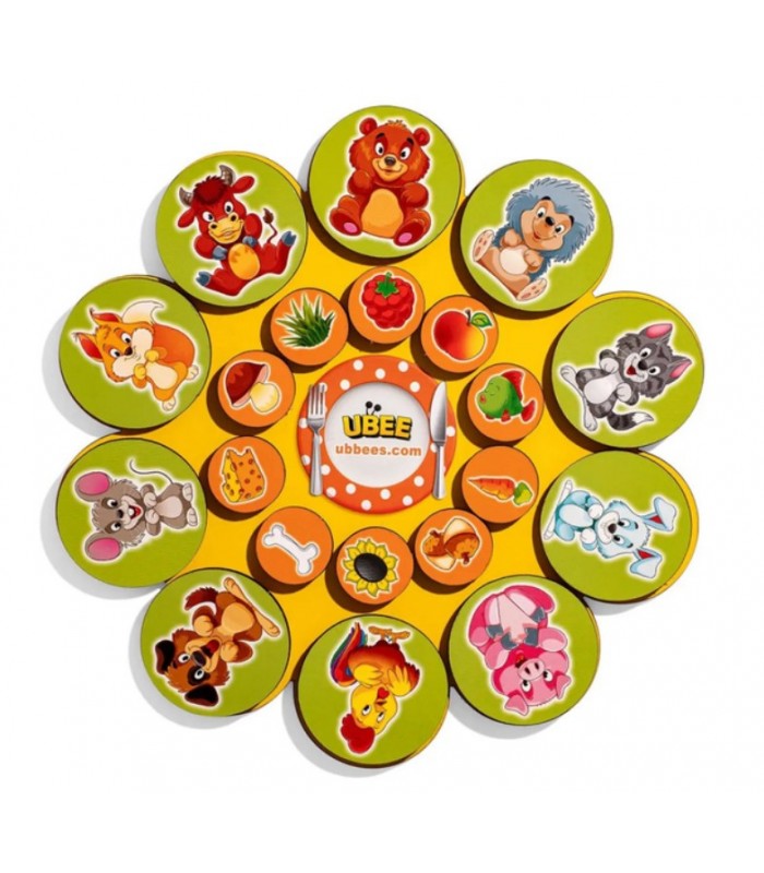 Деревянный детский сортер "Кто ест" (ПСД276) PSD276 на липучках, пакунок малюка