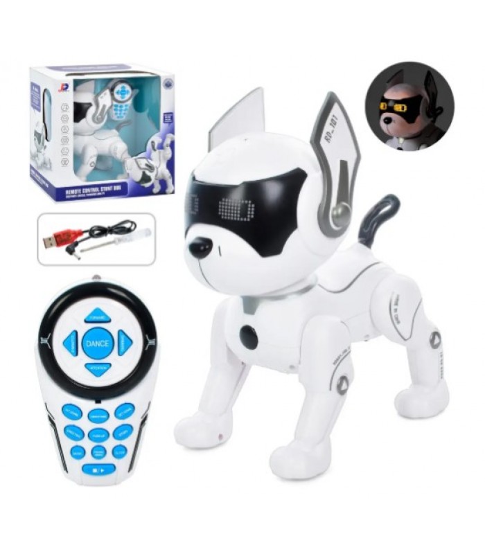 Животное A118 собака, радиокер., акум., муз., свет, едет, танцует, кор., 28-28-15 см, пакунок малюка
