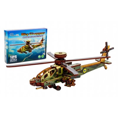 Деревянный конструктор Sky Chopper Puz-00954, пакунок малюка