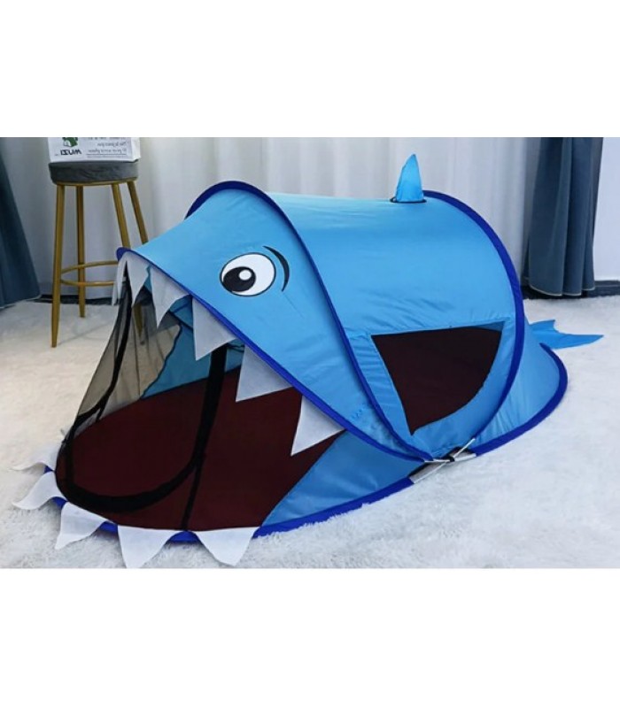 Детская палатка Акула (синяя 600-55), пакунок малюка