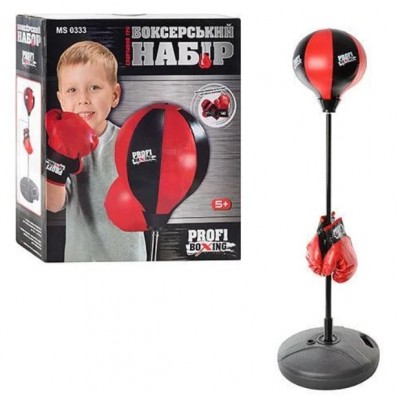Детский боксерский набор Груша на стойке и перчатки, MS0333, для детей от 5 лет, Пакунок малюка