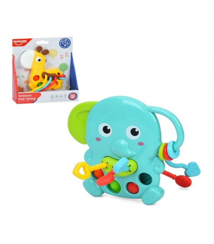 ГризунокHE0195-HE0196, животное, 14см, прорезыватель, подвижные детали, подвижная кнопка, мягкие кнопки Pop, пакунок малюка