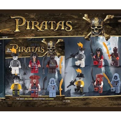 Набор героев 22650, 6 фигурок, оружие, на листе, пакунок малюка