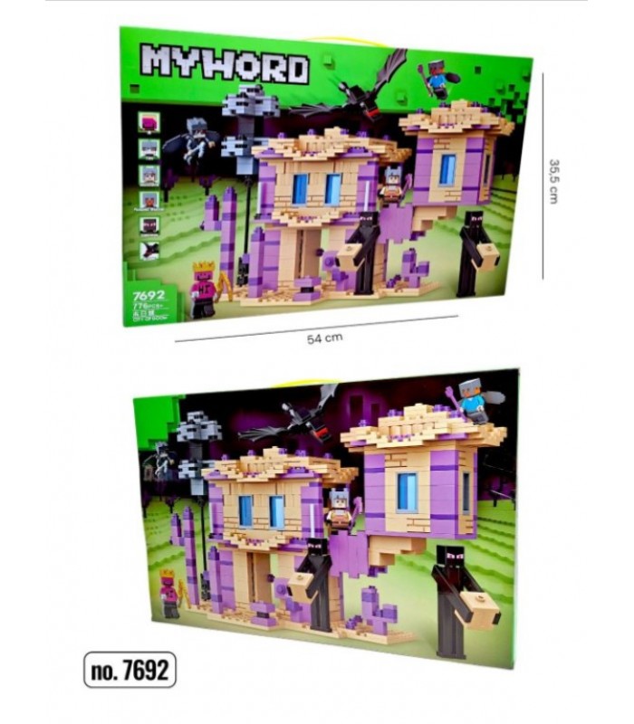 Конструктор Майнкрафт 776 деталей (7692), пакунок малюка