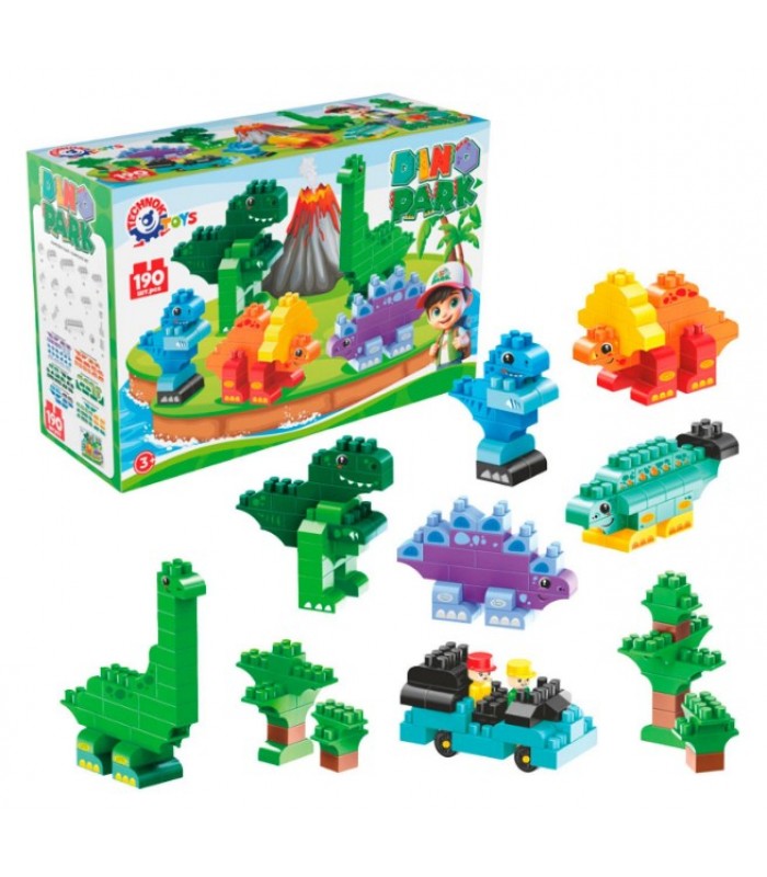 Конструктор ТехноК "Dino Park" 190 элементов 2222, пакунок малюка