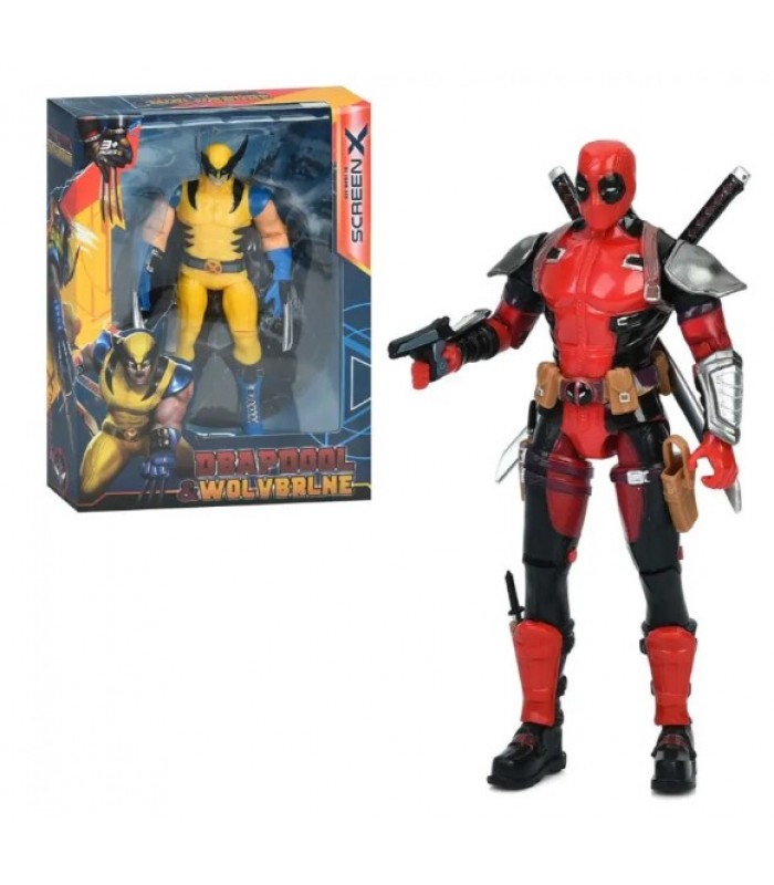 Фигурка для игры Дэдпул/Росомаха B2871-1 МГ, 17см, подвижные руки и ноги, оружие, пакунок малюка