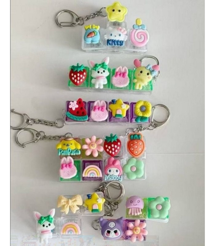 Светящаяся клавиатура-брелок с 4 клавишами, игрушка-подвеска для снятия стресса, антистрессовый аксессуар , пакунок малюка