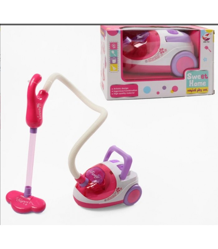 Пылесос А 5936, на батарейках, имитация подлинного инструмента, подсветка, пакунок малюка