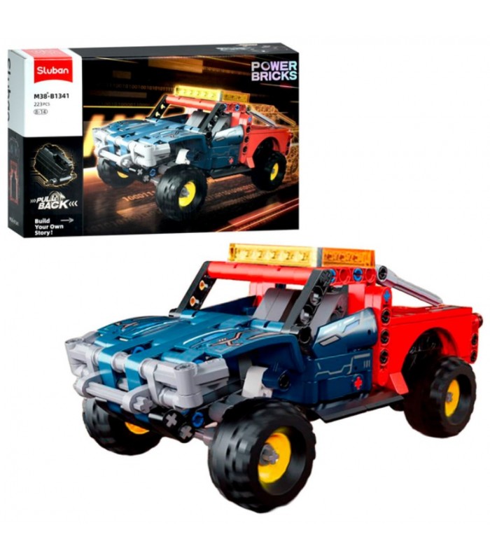 Конструктор SLUBAN авто серия, машина, 223 детали M38-B1341, пакунок малюка