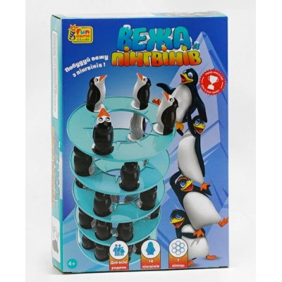 Игра "Башня пингвинов" 86682 (18) "4FUN Game Club", 18 пингвинов, 7 колец, в коробке, для детей от 3 лет