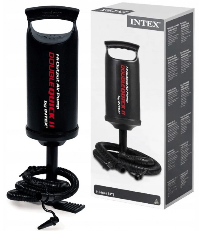 Насос Intex ручной для накачивания надувных изделий, 36 см, 68614, Пакет малюка, Насос для матраса, Насос для бассейна