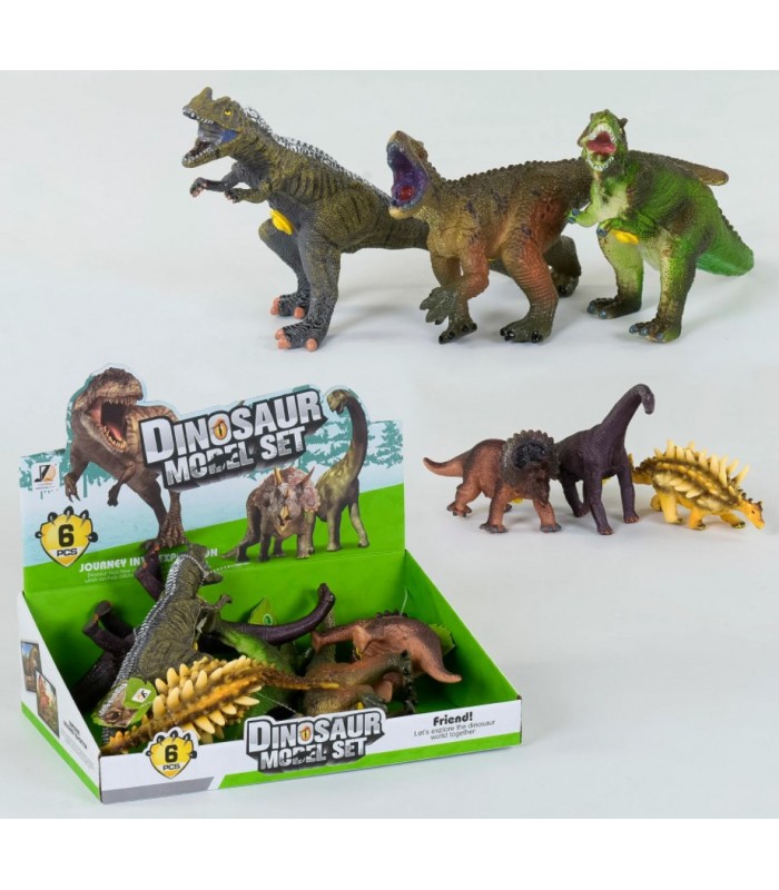 Динозавр игрушечный резиновый, издает звуки, JZD-77, для детей от 3 лет, Пакунок малюка